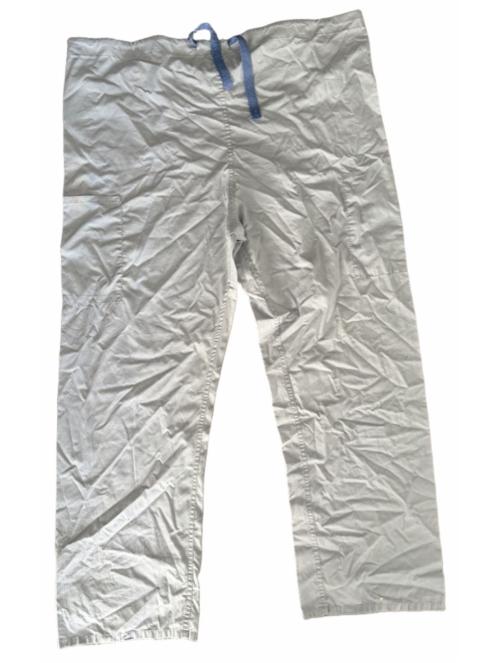 Women's MIP Light Blue Scrub Pants L with Blue Drawstring